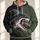 Shark Biting Football for Game Day and Casual Weekend Wear for Sports Fans All-over Print Hoodie (Lightweight) - 1
