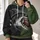Shark Biting Football for Game Day and Casual Weekend Wear for Sports Fans All-over Print Hoodie (Lightweight) - 2
