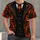 Jack-o'-Lantern Flame Tuxedo for Halloween Cosplay Parties and Spooky Night Events All-over Print Unisex T-shirt - 4