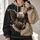 Bald Eagle Gripping Football for Game Day Tailgates and Casual Weekend Style for Sports Fans All-over Print Hoodie (Lightweight) - 2