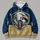 Eagle Football Shield Emblem for Game Day, Commutes, and Everyday Casual Wear All-over Print Hoodie (Lightweight) - 4