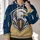 Eagle Football Shield Emblem for Game Day, Commutes, and Everyday Casual Wear All-over Print Hoodie (Lightweight) - 2