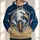 Eagle Football Shield Emblem for Game Day, Commutes, and Everyday Casual Wear All-over Print Hoodie (Lightweight) - 1