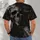 Distressed Skull and Stitched Patchwork for Halloween Nightmares and Gothic Style Fans All-over Print Unisex T-shirt - 6