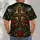 Evergreen Christmas Cross With Faith Hope Peace For Holiday Gatherings All-over Print Unisex T-shirt - 6