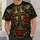 Evergreen Christmas Cross With Faith Hope Peace For Holiday Gatherings All-over Print Unisex T-shirt - 5