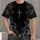 Gothic Silver Cross and Baroque Scrollwork for Dark Everyday and Evening Style All-over Print Unisex T-shirt - 4