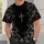 Gothic Silver Cross and Baroque Scrollwork for Dark Everyday and Evening Style All-over Print Unisex T-shirt - 5