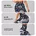 Blue White Floral Botanicals for Yoga Pilates and Everyday Activewear Leggings - 2