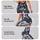 Blue White Floral Botanicals for Yoga Pilates and Everyday Activewear Leggings - 8