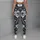 Blue White Floral Botanicals for Yoga Pilates and Everyday Activewear Leggings - 6