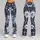 Blue White Floral Botanicals for Yoga Pilates and Everyday Activewear Leggings - 9
