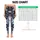 Blue White Floral Botanicals for Yoga Pilates and Everyday Activewear Leggings - 1