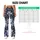 Blue White Floral Botanicals for Yoga Pilates and Everyday Activewear Leggings - 7