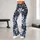 Blue White Floral Botanicals for Yoga Pilates and Everyday Activewear Leggings - 11