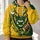 Golden Bison and Football for Game Day Spirit, Tailgating, and Casual Wear Fans All-over Print Hoodie (Lightweight) - 2