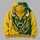 Golden Bison and Football for Game Day Spirit, Tailgating, and Casual Wear Fans All-over Print Hoodie (Lightweight) - 5
