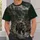 Creekside Bear and Forest Wilderness Scene for Hiking and Outdoor Adventures All-over Print Unisex T-shirt - 5