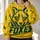 Golden Fox Head and Football Spirit for Autumn Game Days and Everyday Fan Style All-over Print Hoodie (Lightweight) - 2