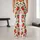 Strawberry and Green Leaf Motifs for Yoga, Pilates, and Everyday Errands Leggings - 10