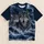 Storm Wolf Pair Under Lightning, A Moody Choice For Everyday Outdoor Adventures All-over Print Unisex T-shirt - 1
