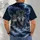 Storm Wolf Pair Under Lightning, A Moody Choice For Everyday Outdoor Adventures All-over Print Unisex T-shirt - 6