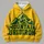 Mountain Football Emblem for Autumn Trail Days and Weekend Game Nights Outdoors All-over Print Hoodie (Lightweight) - 4