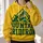 Mountain Football Emblem for Autumn Trail Days and Weekend Game Nights Outdoors All-over Print Hoodie (Lightweight) - 2