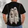 Two White Ghosts on a Swing for Halloween Parties and Spooky Autumn Night Celebrations All-over Print Unisex T-shirt - 6