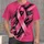 Pink Awareness Ribbon for Breast Cancer Support and Community Events for Men and Families All-over Print Unisex T-shirt - 4