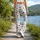 Pastel Paw Prints for Yoga, Pilates, Errands and Everyday Casual Style for Pet Lovers Leggings - 12