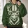 Elk Antler Football Emblem for Autumn Game Day and Everyday Outdoor Casual Wear All-over Print Hoodie (Lightweight) - 2