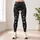 Silver Starry Night Motifs for Yoga, Pilates, and Everyday Activewear Leggings - 4