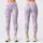 Lavender Heart Motifs for Yoga Pilates and Everyday Activewear Leggings - 3