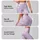 Lavender Heart Motifs for Yoga Pilates and Everyday Activewear Leggings - 2