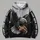 Fierce Eagle Clutching Football for Game Day, Tailgates and Everyday Wear for Men All-over Print Hoodie (Lightweight) - 4