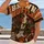 Brown Hustle Hound Football Spirit for Halloween, Game Day and Dog Lover Gifts All-over Print Unisex T-shirt - 2