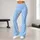 Sky Blue and White Polka Dots for Yoga, Pilates, Travel and Everyday Casual Wear Style Leggings - 10