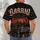 Classic Lowrider Coupe at Sunset for Cruising, Car Meets and Everyday Streetwear All-over Print Unisex T-shirt - 6