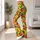 Pink Strawberries on Sunny Yellow for Yoga, Pilates, and Casual Summer Wear Leggings - 11