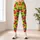 Pink Strawberries on Sunny Yellow for Yoga, Pilates, and Casual Summer Wear Leggings - 4