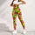Pink Strawberries on Sunny Yellow for Yoga, Pilates, and Casual Summer Wear Leggings - 5