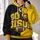 Bold Bison Head and Football Spirit for Game Day, Tailgating and Casual Wear for Fans All-over Print Hoodie (Lightweight) - 2