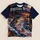 Patriotic Bass Fishing Under a Halloween Moon for Anglers and Outdoor Nights All-over Print Unisex T-shirt - 1