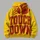 Vintage Football Touchdown Lettering for Game Day and Casual Fall Wear for Football Fans All-over Print Hoodie (Lightweight) - 5