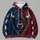 Split Navy Burgundy Bison Head Football Lace Style for Autumn Casual Weekend Wear All-over Print Hoodie (Lightweight) - 4