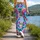 Vibrant Tie Dye Floral Bursts for Yoga, Pilates and Everyday Activewear Leggings - 12