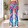 Vibrant Tie Dye Floral Bursts for Yoga, Pilates and Everyday Activewear Leggings - 11