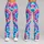 Vibrant Tie Dye Floral Bursts for Yoga, Pilates and Everyday Activewear Leggings - 9