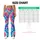 Vibrant Tie Dye Floral Bursts for Yoga, Pilates and Everyday Activewear Leggings - 7